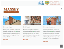 Tablet Screenshot of masseytuckpointing.com